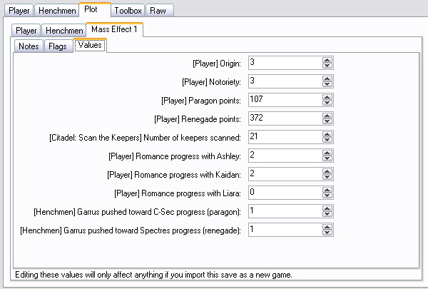 Mass Effect 2 Save Editor  -  10