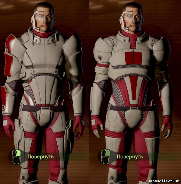 броня Феникс Mass Effect 2 мод текстур